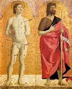Piero della Francesca Polyptych of the Misericordia: Sts Sebastian and John the Baptist Germany oil painting artist